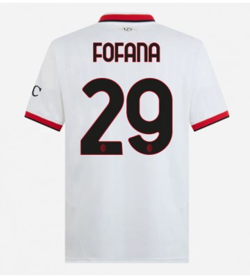 AC Milan Youssouf Fofana #29 Segunda Equipación 2024-25 Manga Corta